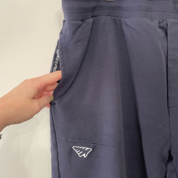 Paper Planes Solid Jogger Sweatpants Navy Blue Cotton Blend Men’s Sz XL - Picture 2 of 9